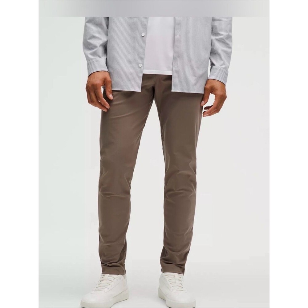 Lululemon ABC Slim-fit Pant 28 Warpstreme Nomad brown